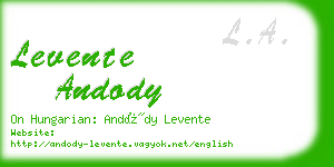 levente andody business card